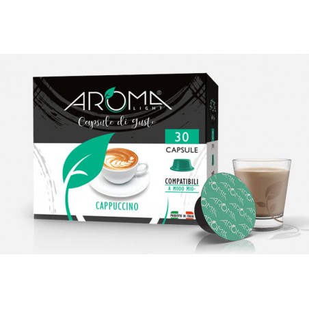 30 Capsule di Cappuccino Aroma Light compatibili Lavazza A Modo Mio